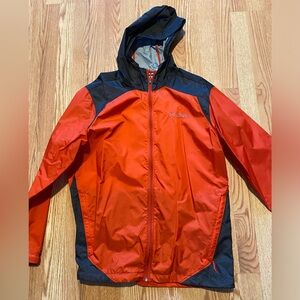 Men’s Columbia Hooded Windbreaker/Shell Jacket (Large)